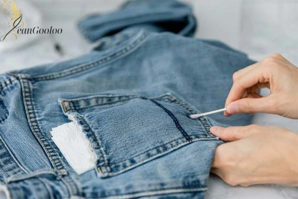تغییر رنگ شلوار لی با وایتکس